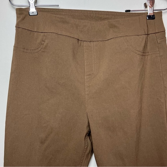 Soft Surroundings Brown Super Stretch High Rise Capri Cropped Pants Sz S - Picture 2 of 5